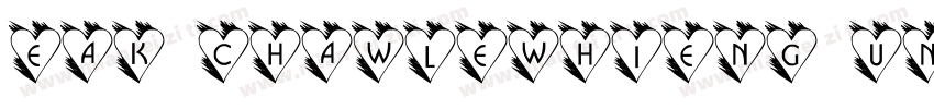 Eak Chawlewhieng UNI字体转换